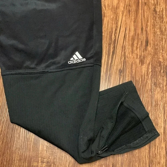 Men’s Adidas Track Joggers Pant Black Size XL - Picture 7 of 10